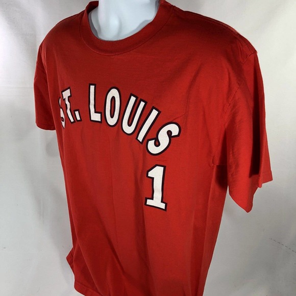 VTG OZZIE SMITH ST LOUIS CARDINALS LARGE SHIRT #1 DOUBLE SIDED 90s EARLY 2000s - Picture 7 of 11